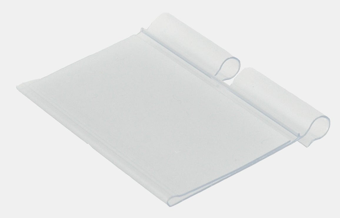 Regalmaterial Etikettenhalter Kunststoff B5 H3