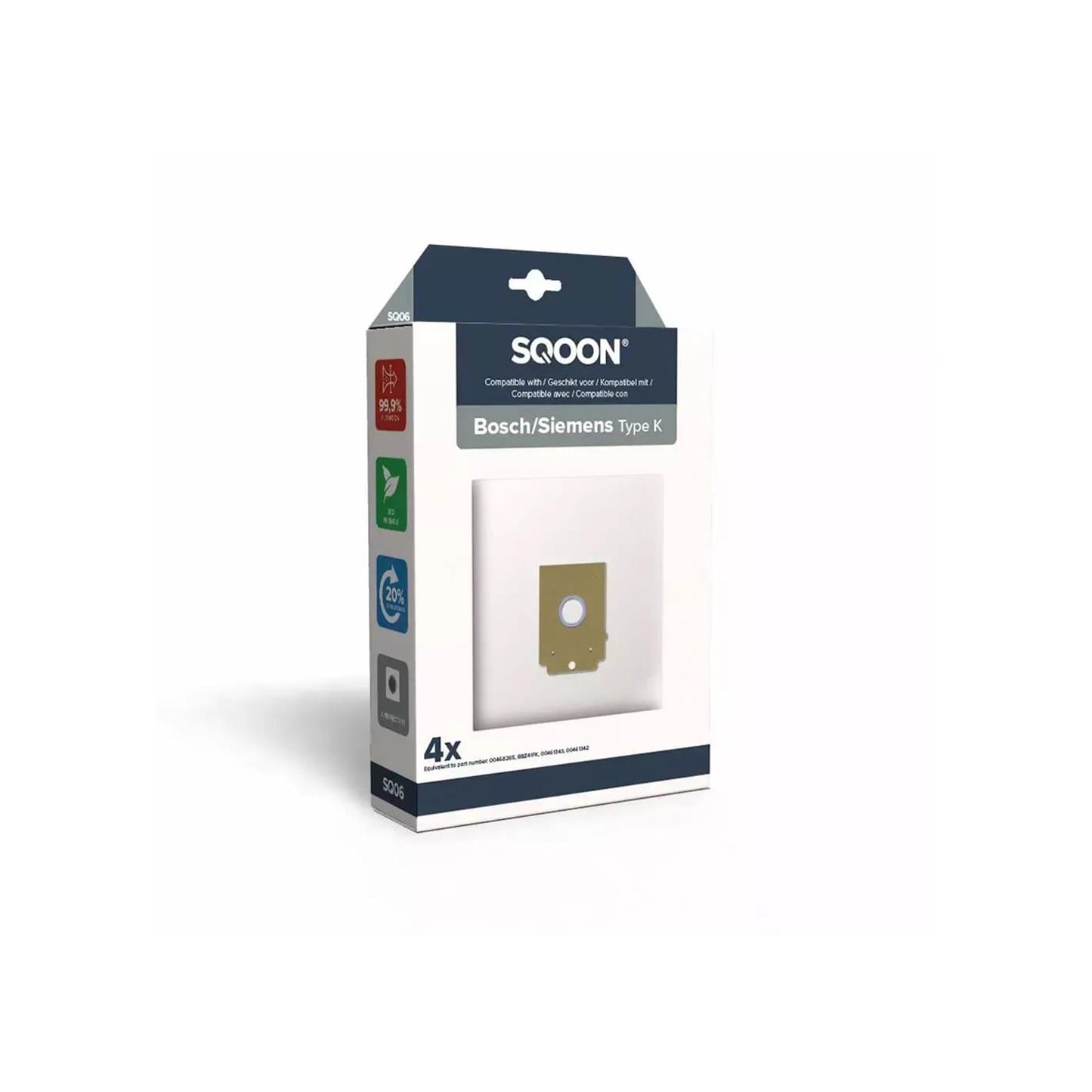 Sqoon Staubsaugerbeutel Bosch Siemens Typ K