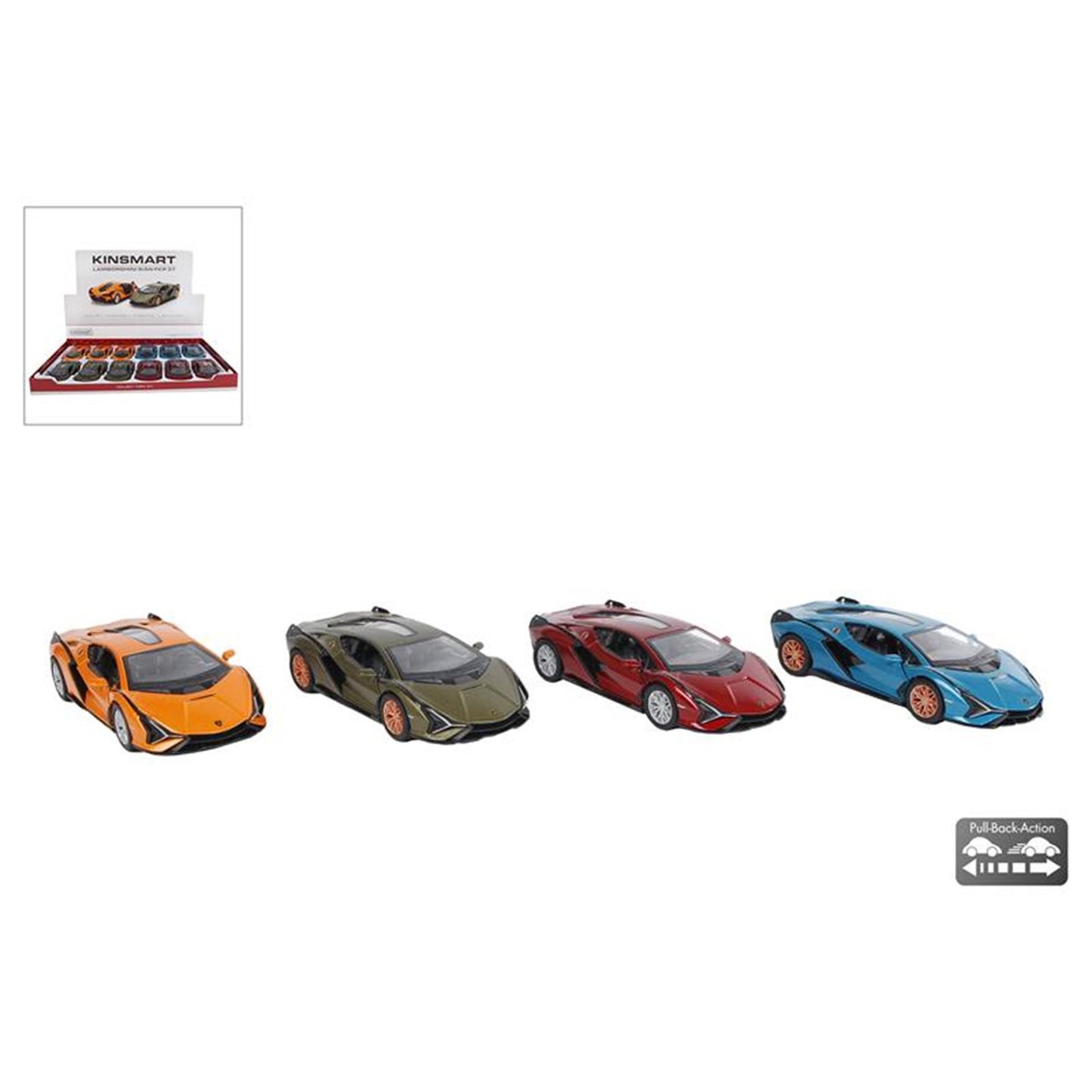 Kinsmart Lamborghini Sian Die Cast Pullback 1:40