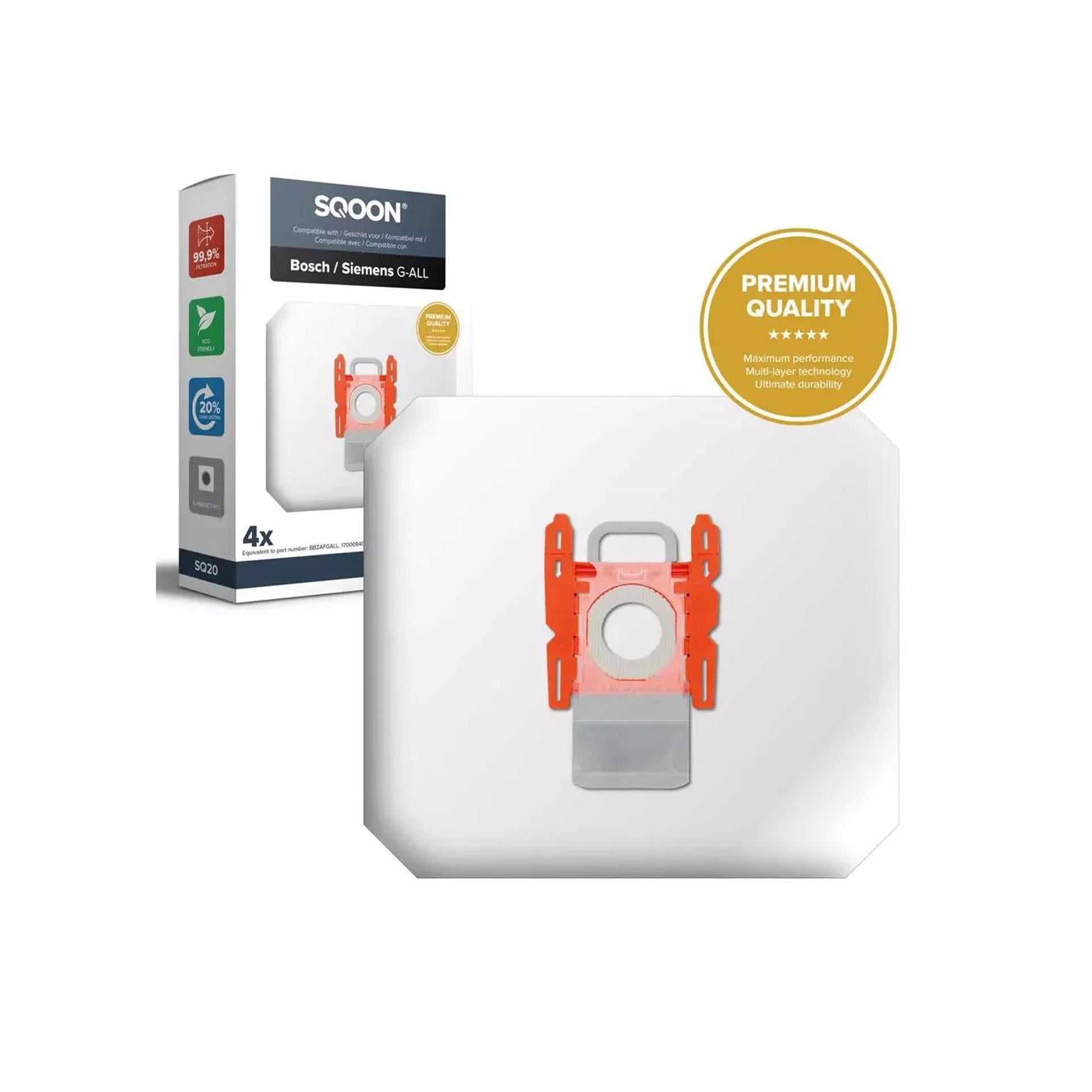 Sqoon Staubsaugerbeutel Bosch Siemens G-All 3D Pro