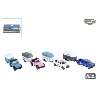 2-Spiele-Auto mit Pferdeanhänger 16,5 cm