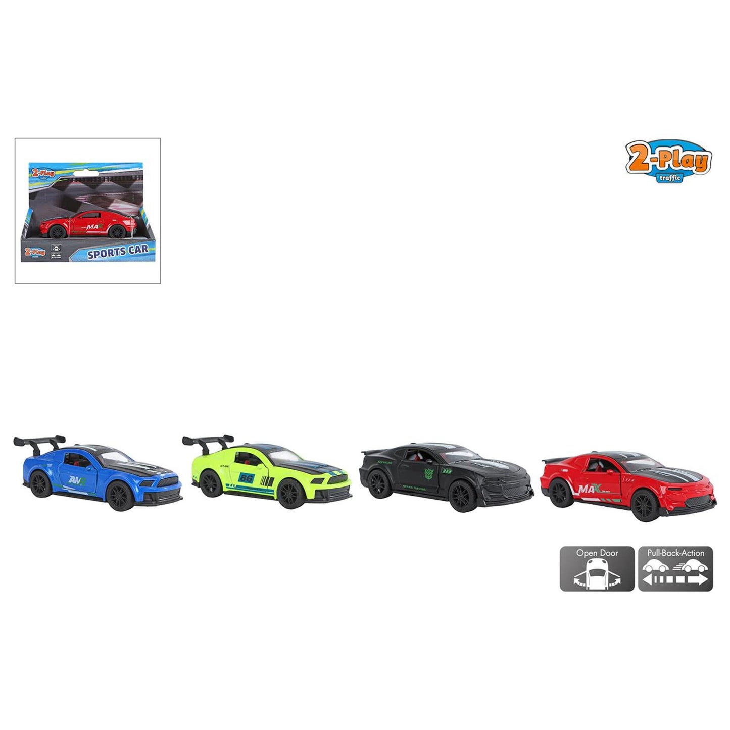 2-teiliger Sportwagen, 11,5 cm zurückziehbar