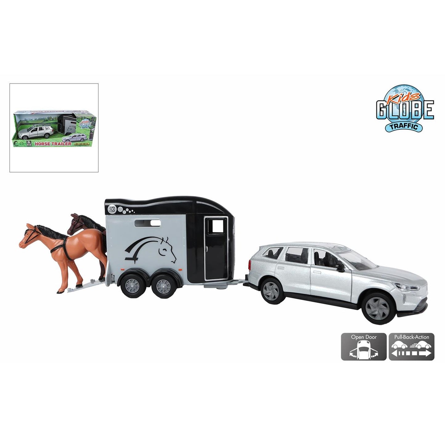 Kinderglobus Volvo Ex90 mit Anhänger 28cm