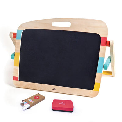 Doppelseitige Staffelei mit Kreidetafel