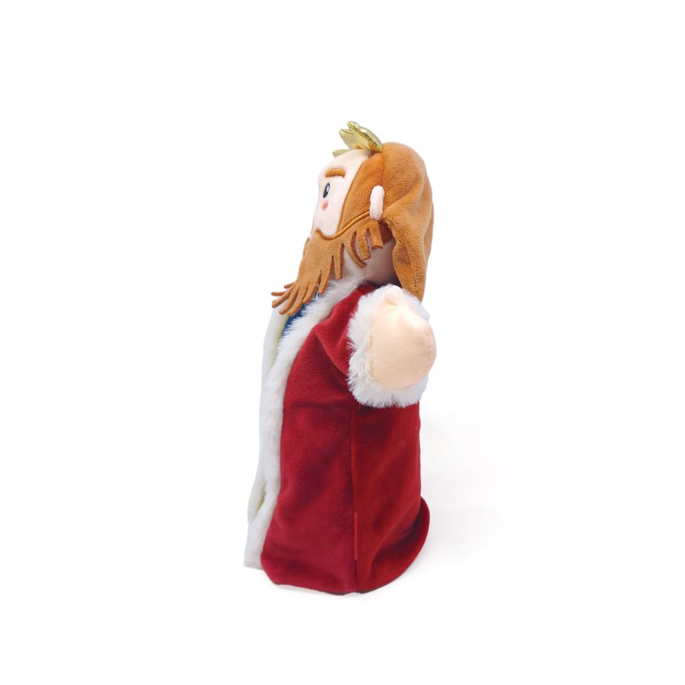 Doppelseitige Handpuppe König Königin 2