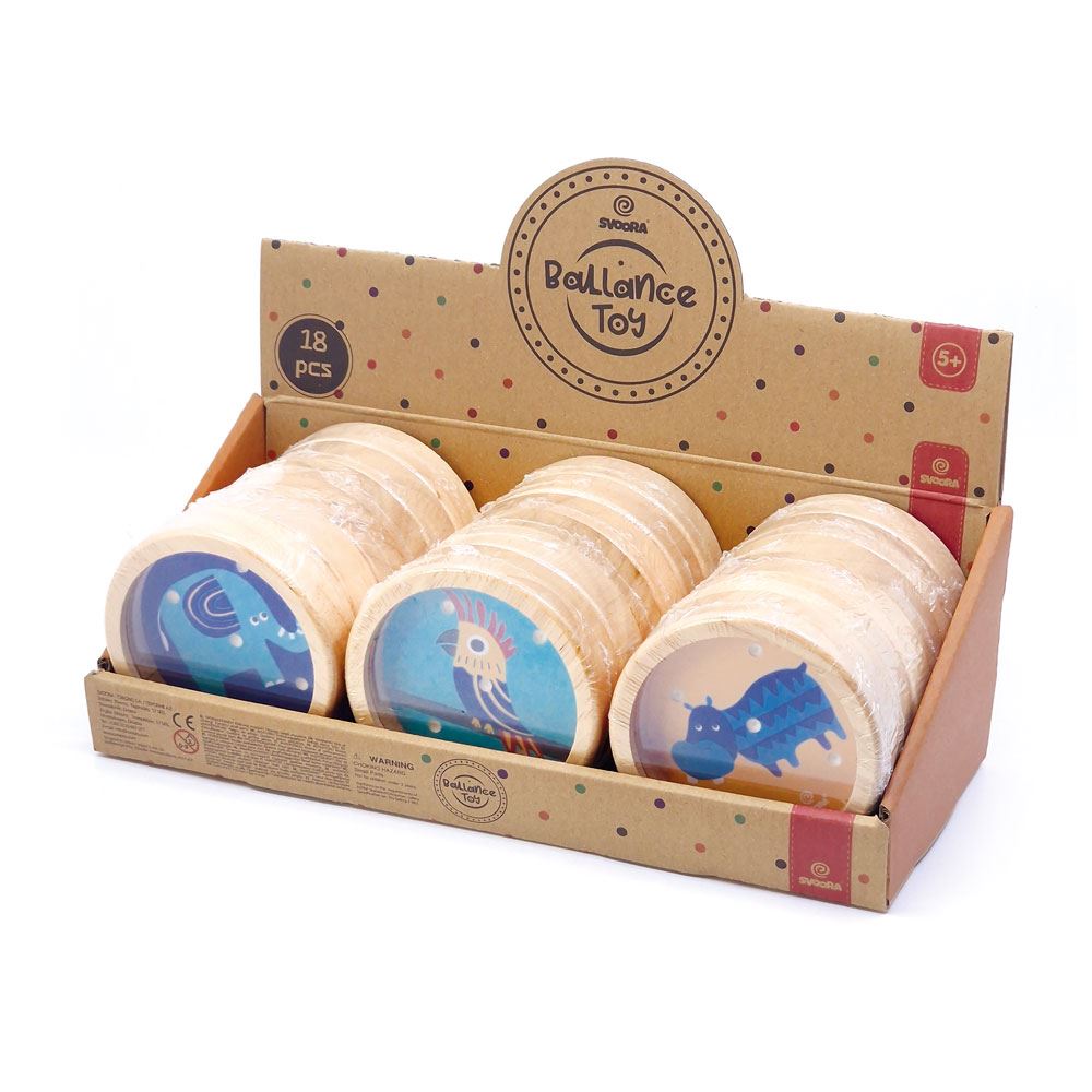 Dsp. Balancierspieltiere aus Holz 6 sort.