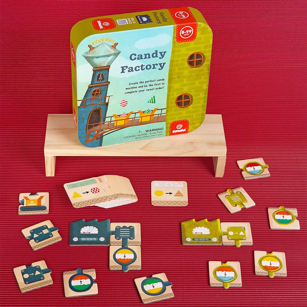 Svoora-Spiel Süßigkeitenfabrik. 8-99+