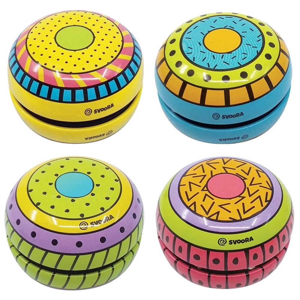 Yo-Yos aus Blech. abgefahrene Party. 3 Sortiment. 6+