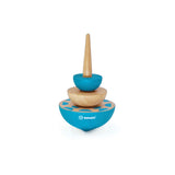 Holzkreisel Geom blau. 8 x 5 x 15 cm. 5+ - afbeelding 1