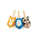 Dsp. Holzkreisel Panda, Fuchs und Pinguin. 2