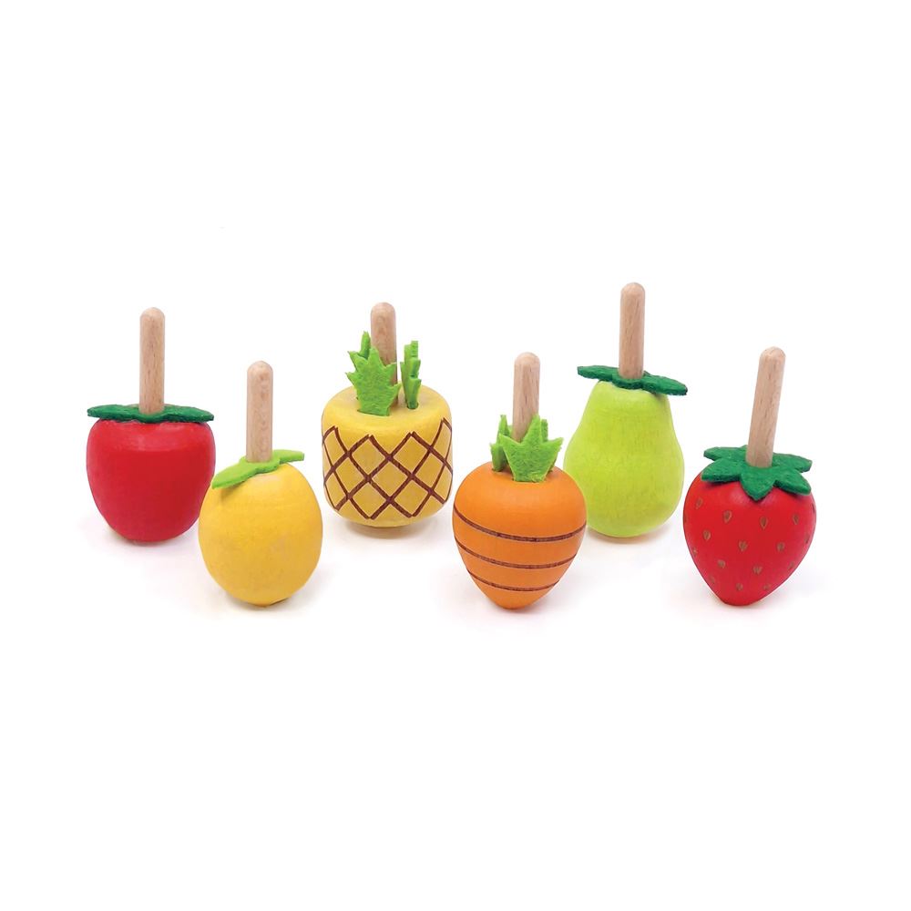 Dsp. Kreiselfrucht aus Holz. 6 Designs. 24 Sek