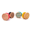 Dsp. Yo-Yos aus Holz. geom. 4 Arsch 6+