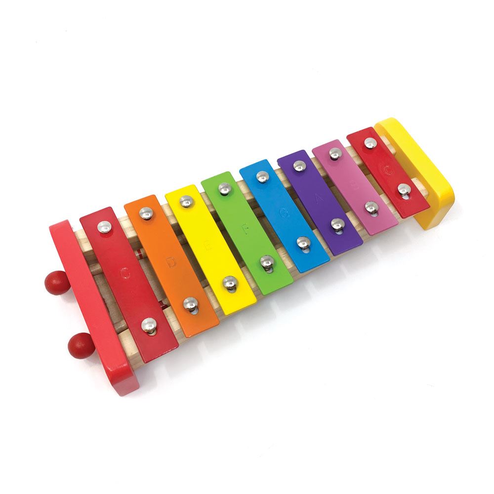 Buntes Metallophon mit 8 Tönen. 3+