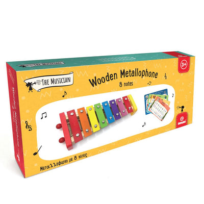 Buntes Metallophon mit 8 Tönen. 3+