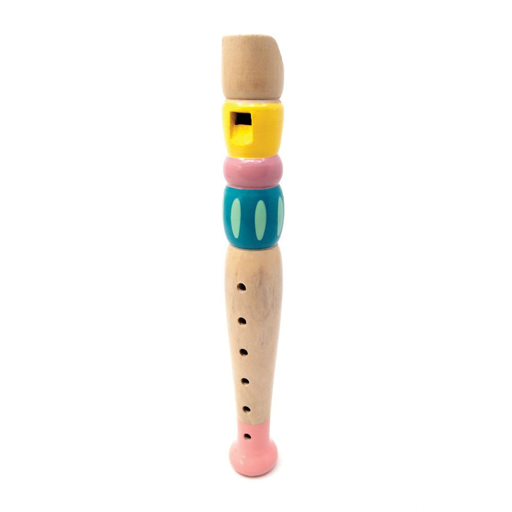 Holzblockflöte Pfau lila 20 cm. 3+