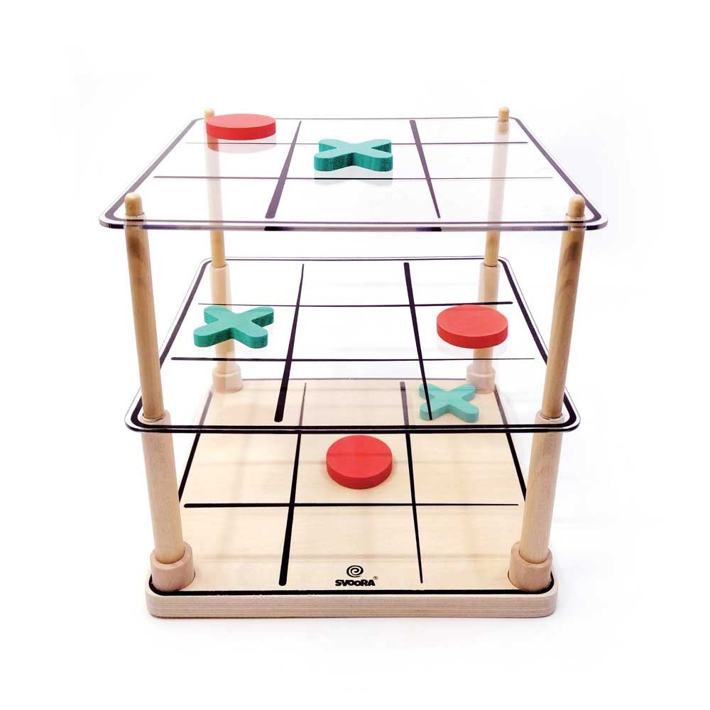 Svoora Tic Tac Toe-Spiel. 3d. 6+