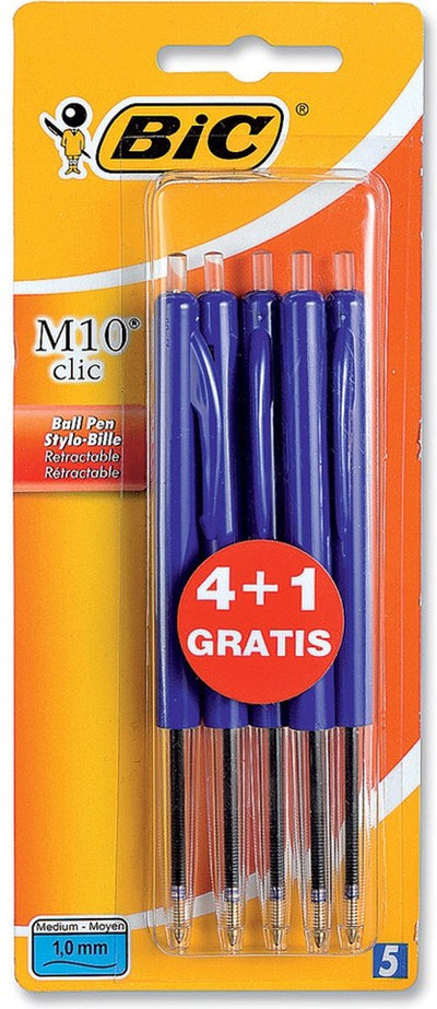 Bic Kugelschreiber M10 blau bls 4+1