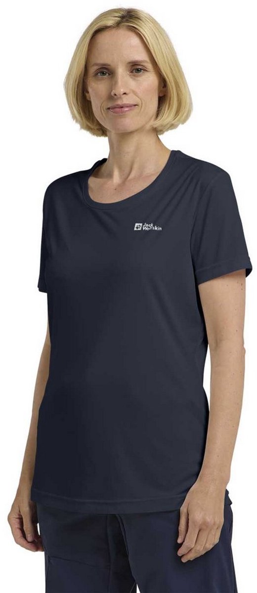 Jack Wolfskin Tech T W Damen Outdoor-Shirt – Midnight Sky