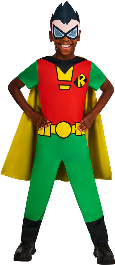 Rubies Teen Titans Go Robin Kinderkostüm – Größe 5–6 Jahre