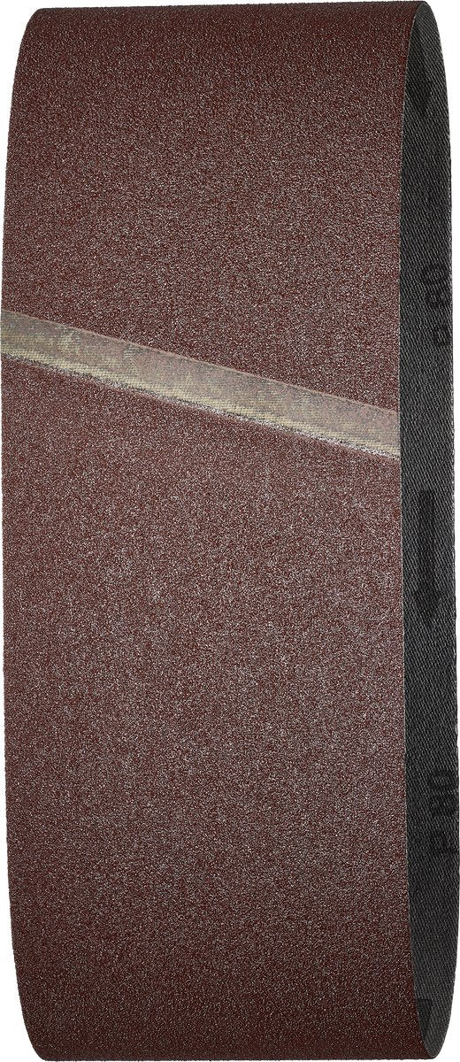 Wolfcraft - Schleifbänder für Bandschleifer - Körnung 80 - 6 Stück - 76 x 457 mm - Schleifpapierrollen - Schleifrollen - Schleifband - 3113000