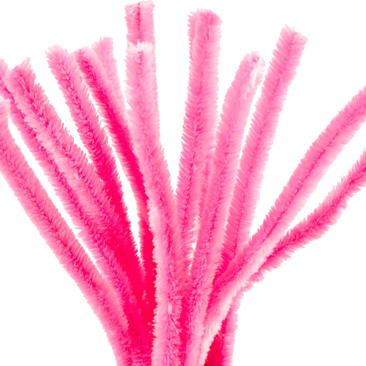 Creativ Company Chenille, L: 30 cm, Stärke 15 mm, rosa, 15 Stück 1 Box