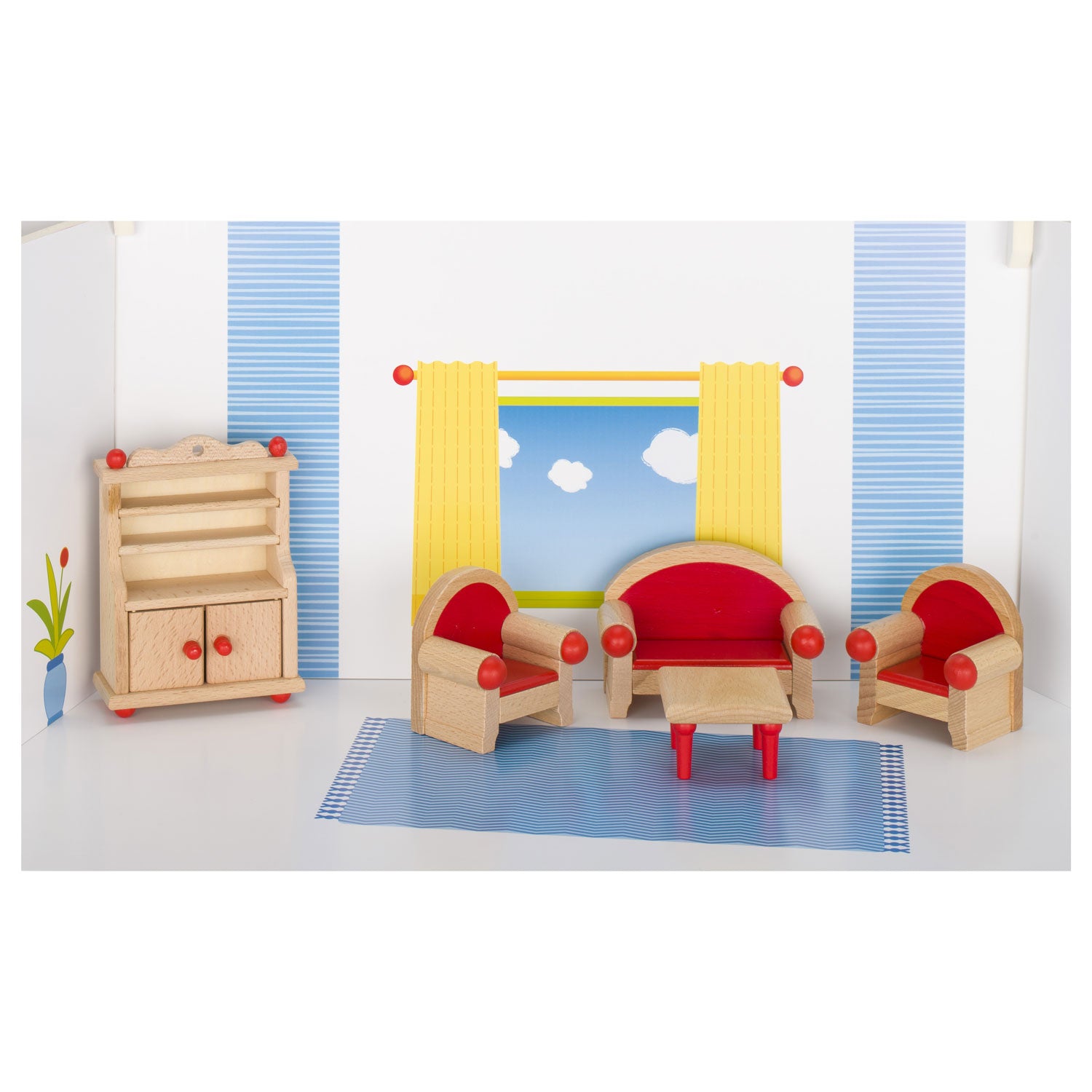 Goki Dollhouse Möbel Wohnzimmer, 5dlg.