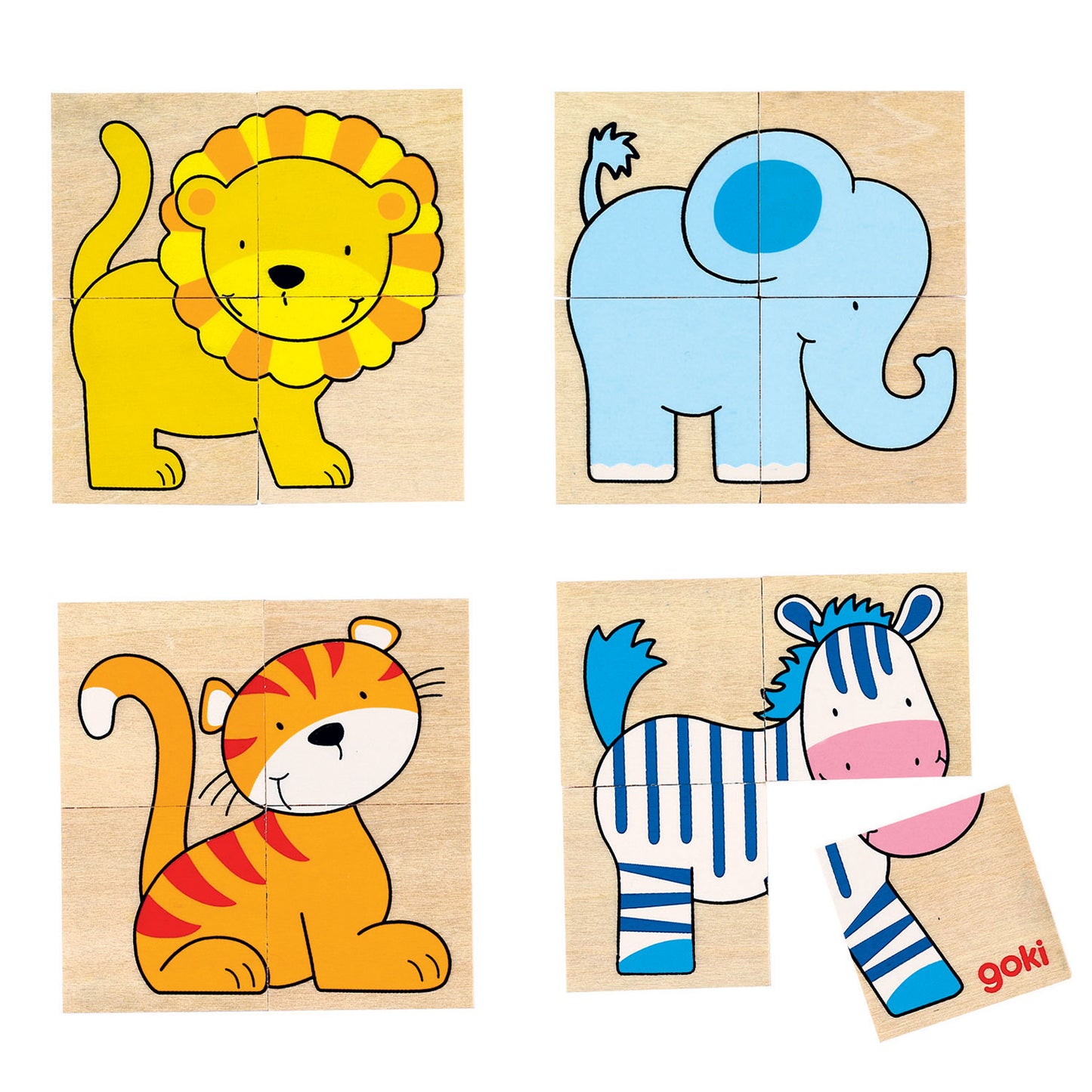 Goki Karemo -Puzzle -Tiere, 20dlg.