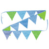 Goki -Baumwollflag -Linie blau Grün