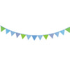 Goki -Baumwollflag -Linie blau Grün