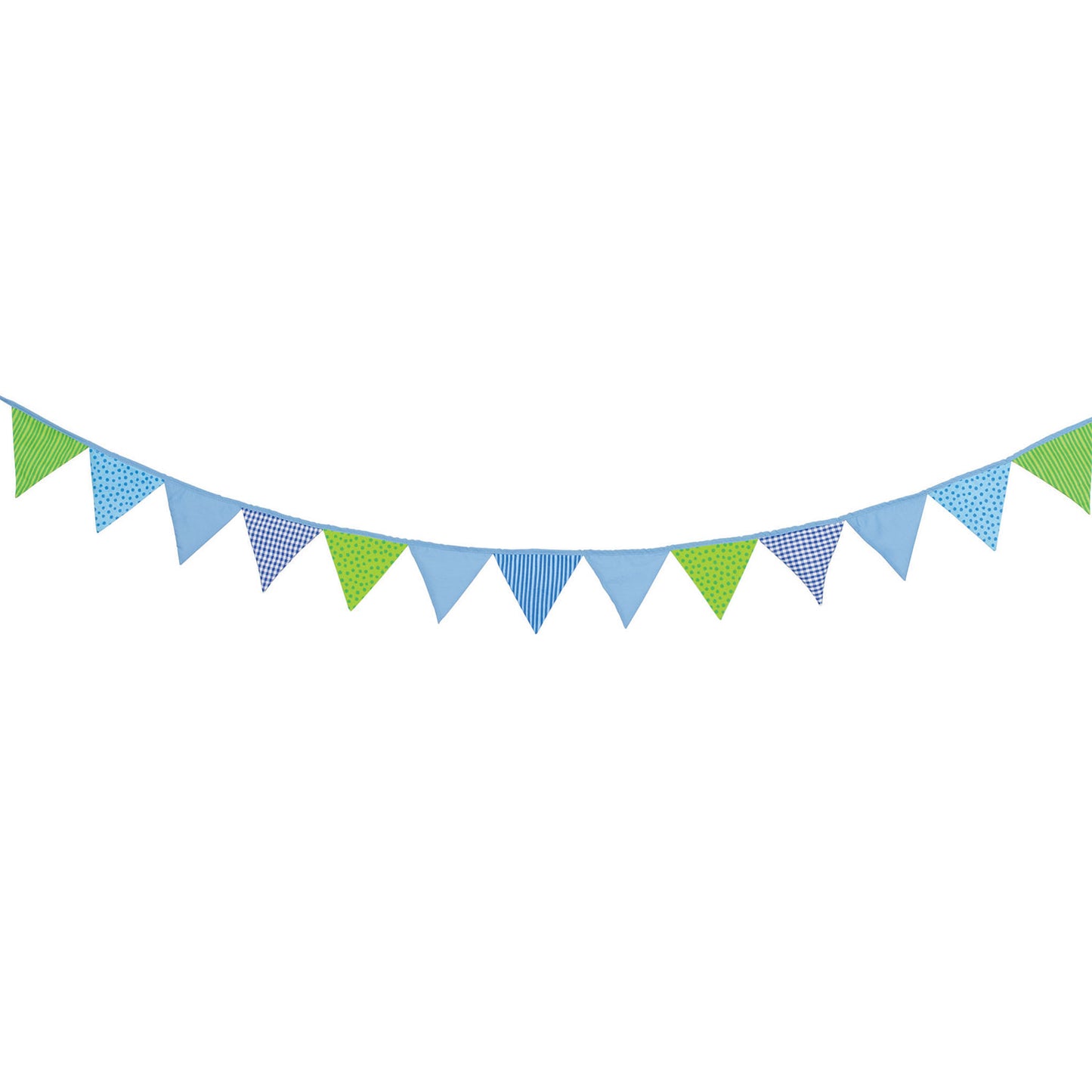 Goki -Baumwollflag -Linie blau Grün