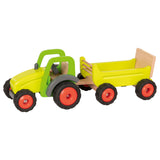 Goki -Holztraktor mit Anhänger - afbeelding 1