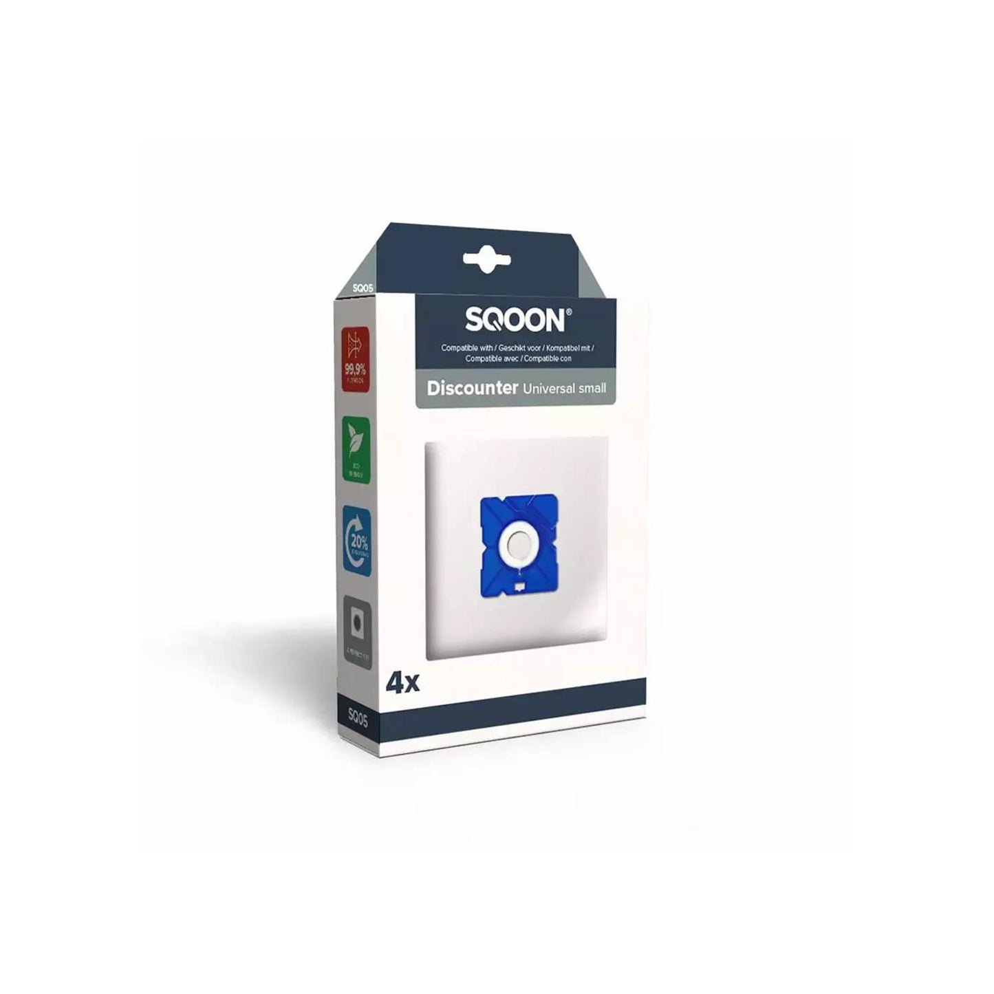 Sqoon Staubsaugerbeutel Discounter klein 4Stk