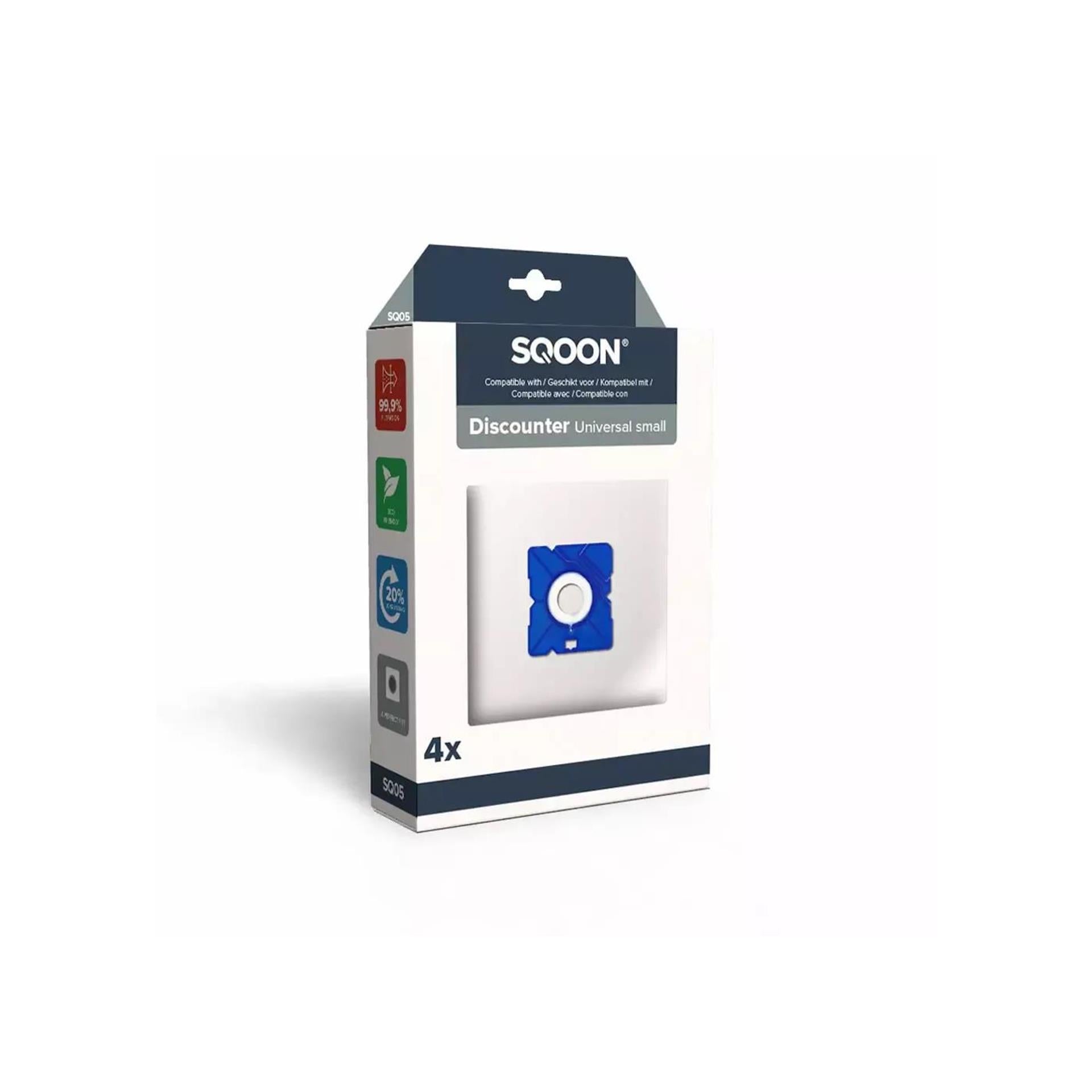 Sqoon Staubsaugerbeutel Discounter klein 4Stk