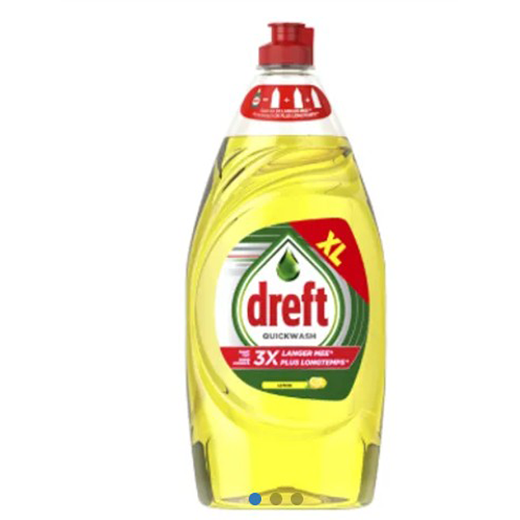 Dreft 1074685 – Schnellwaschmittel Zitrone 820 ml | 4 Stück