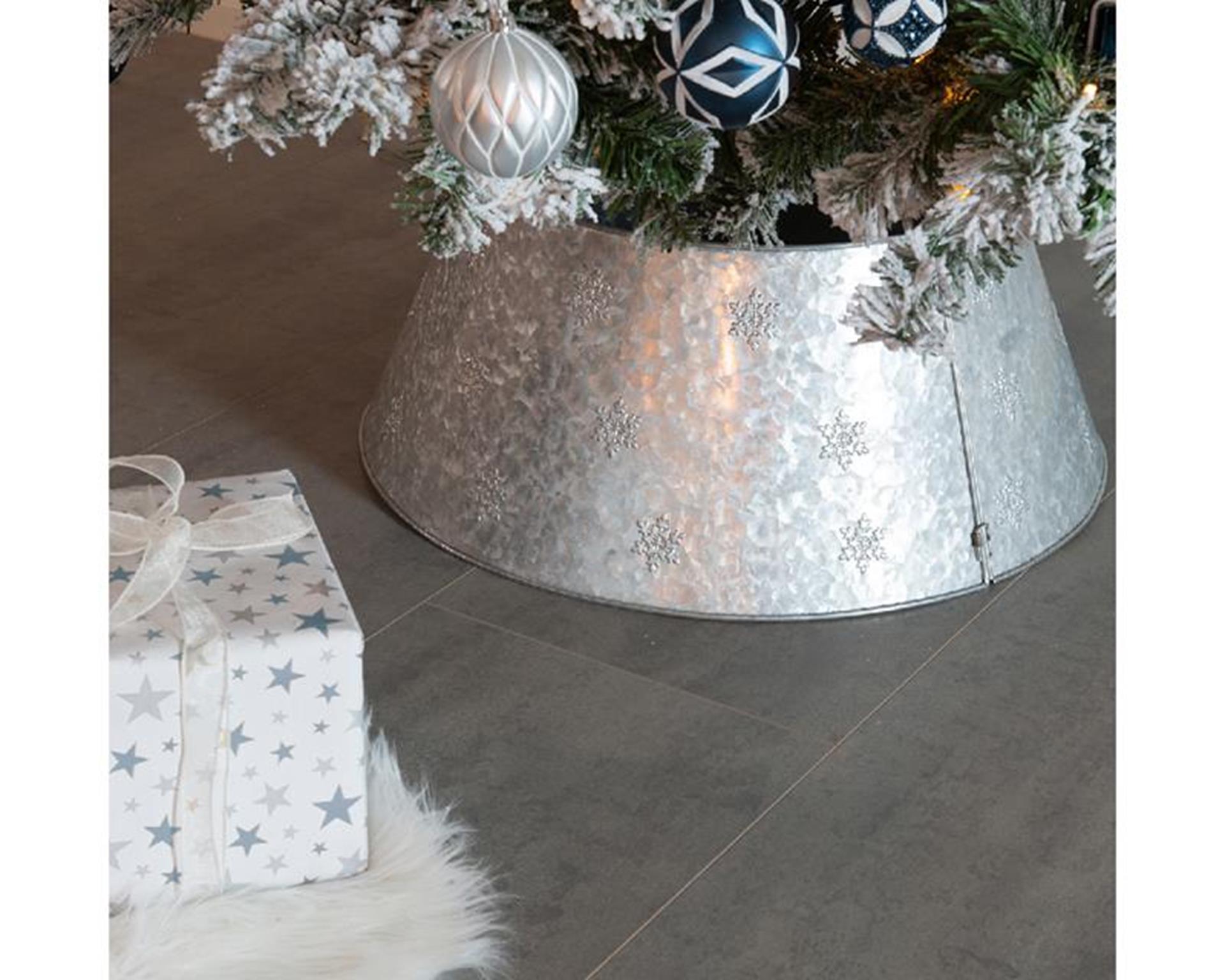 Everlands Weihnachtsbaumring aus Zink, Durchmesser 57 cm