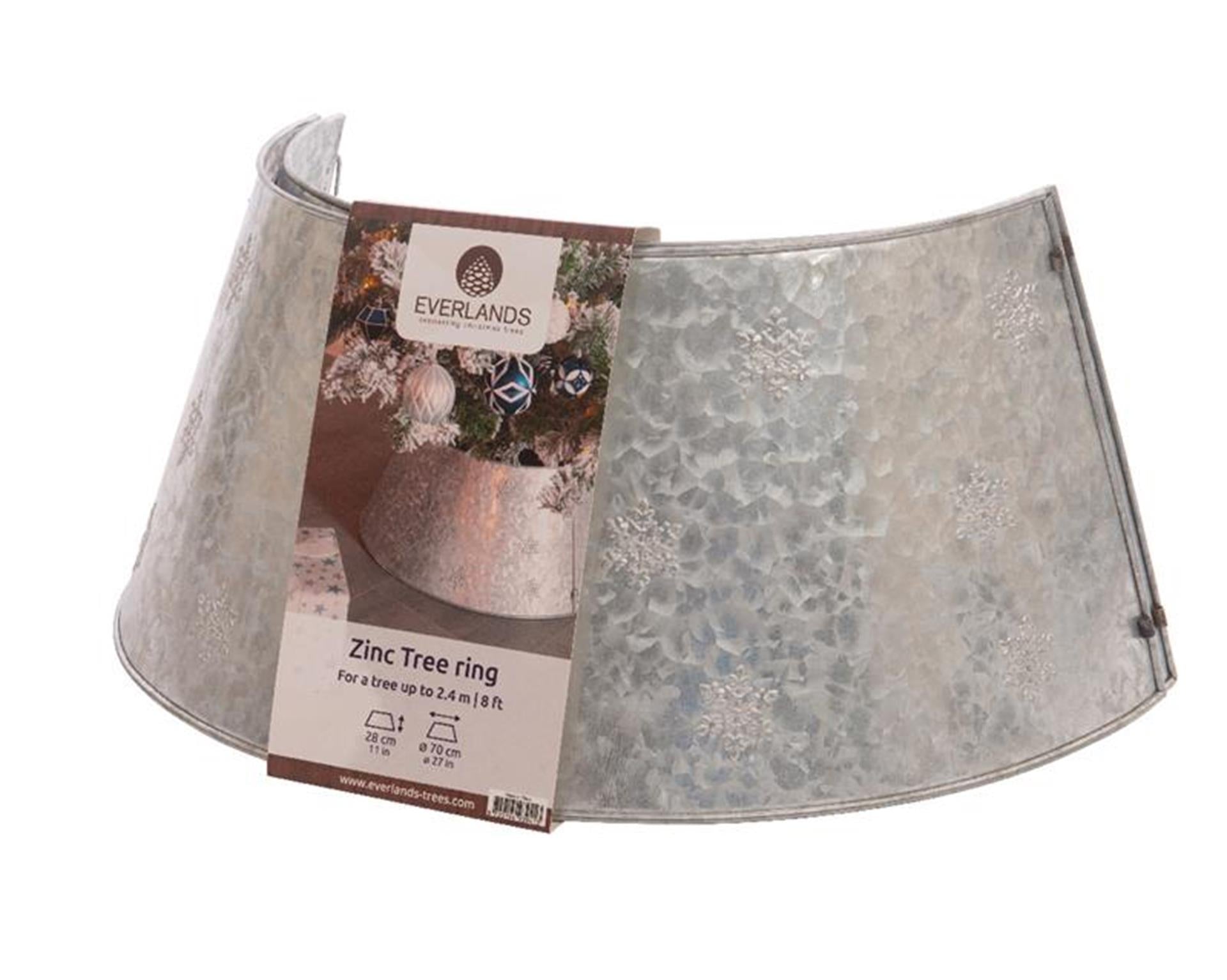 Everlands Weihnachtsbaumring aus Zink, Durchmesser 57 cm