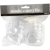 Creativ Company Deko-Herz, H: 6,5 cm, transparent, 10 Stück 1 Box