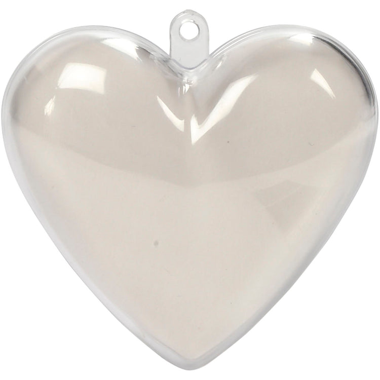 Creativ Company Deko-Herz, H: 6,5 cm, transparent, 10 Stück 1 Box