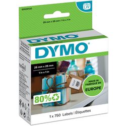 Dymo Etiketten Etikettenschreiber ft 25 x 25 mm, weiß (750 Stück)