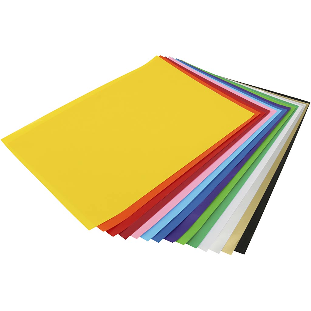 Creativ Company Blatt 25x35 cm, 80 g, verschiedene Farben, 100 Blätter 1 Box