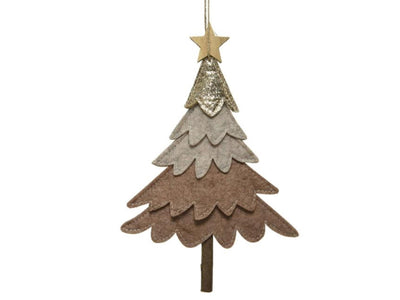 Decoris Weihnachtsanhänger Weihnachtsbaum Filz 24cm