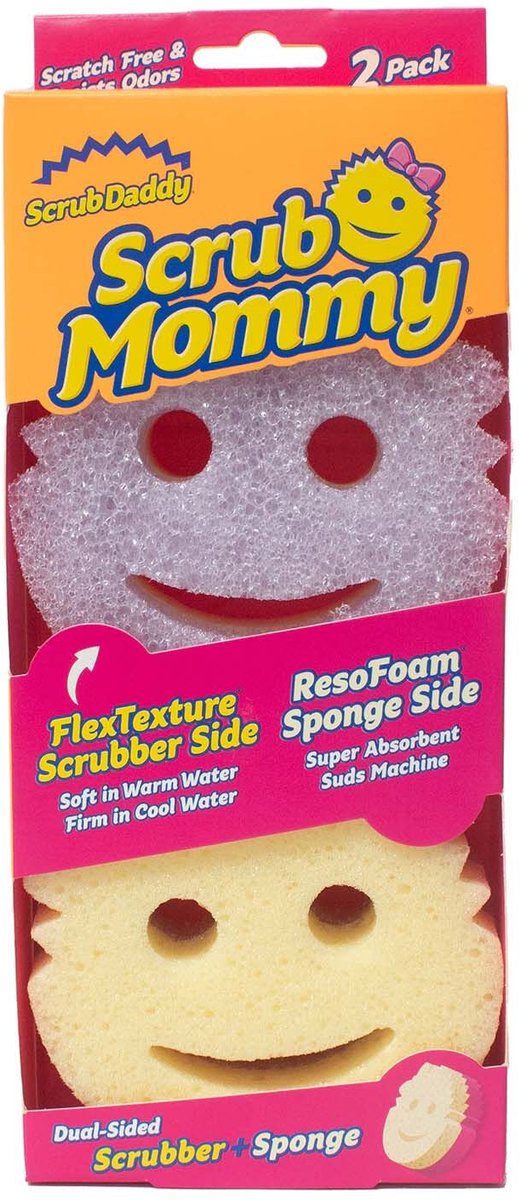 Scrub Daddy Scrub Mommy Reinigungsschwamm – violett – 2 Stück