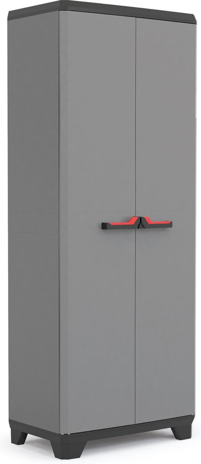 Keter stilo Mehrzweck-Hochschrank – 3 halbe Regale – 68 x 39 x 173 cm – dunkelgrau schwarz