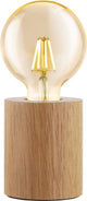 Eglo Turialdo Tischlampe – E27 – 10 cm – Braun – FSC-Holz