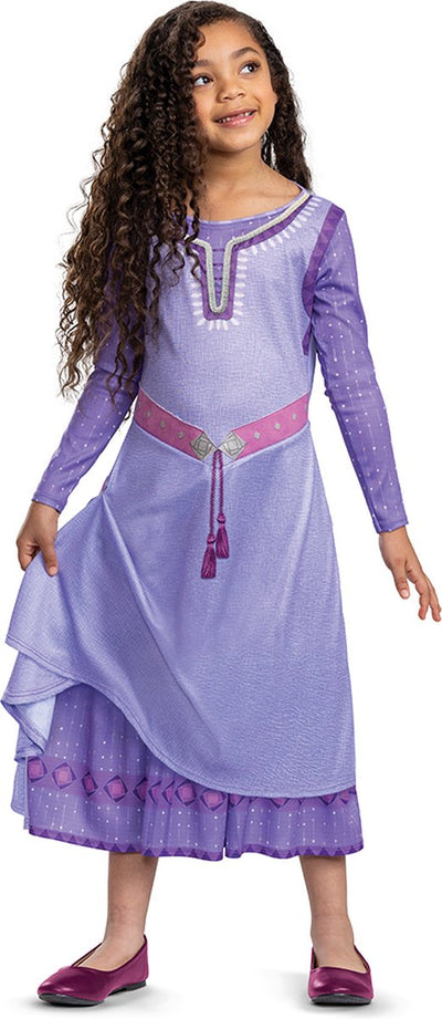 Verkleidung Disney – Wunsch, Asha-Kleid Deluxe, Größe XS (3–4 Jahre), Mädchen