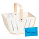 Goki Einkaufskorb aus Holz mit Stofftasche