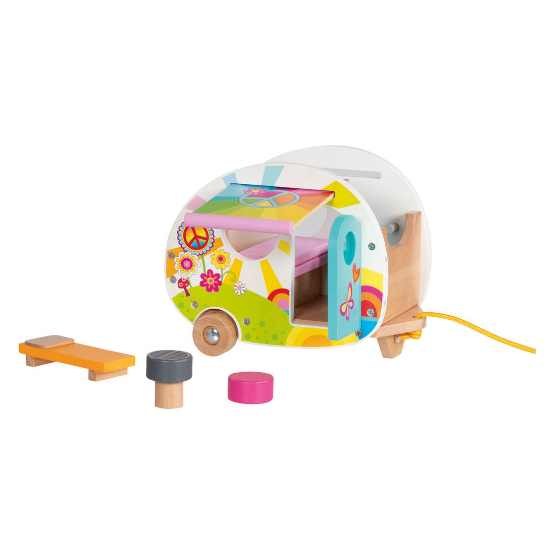 Goki Happy Campers Wohnwagenspielzeug aus Holz