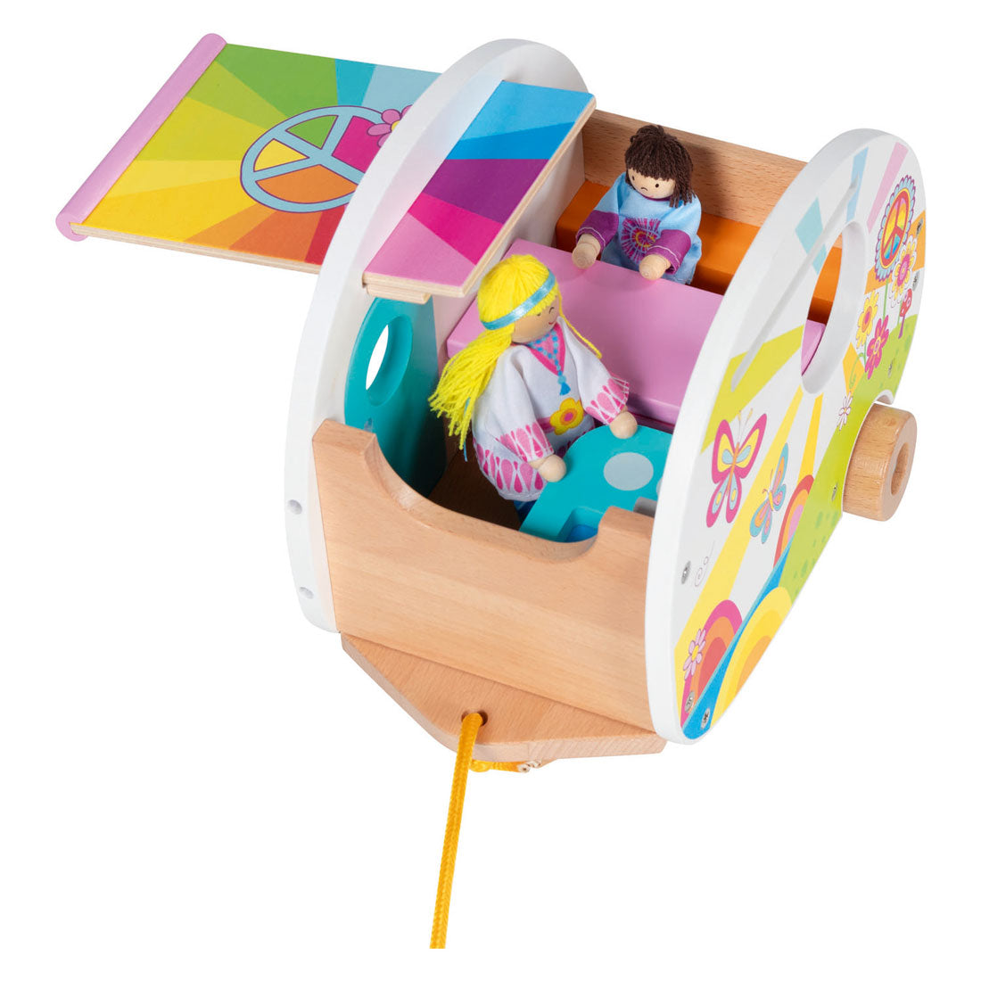 Goki Happy Campers Wohnwagenspielzeug aus Holz