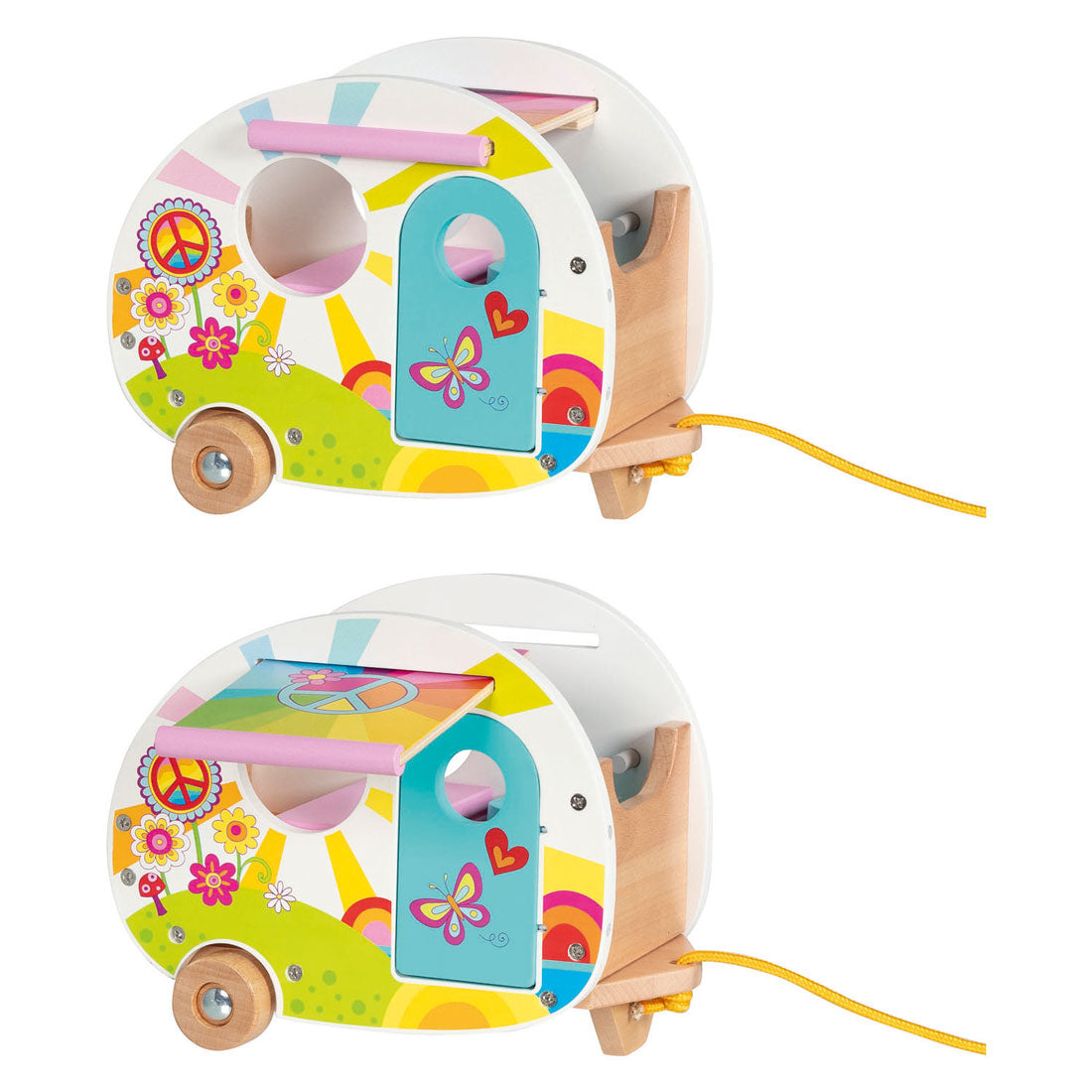 Goki Happy Campers Wohnwagenspielzeug aus Holz