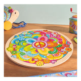 Goki Holzpuzzle Mandala Blumen – 34 Teile. - afbeelding 4